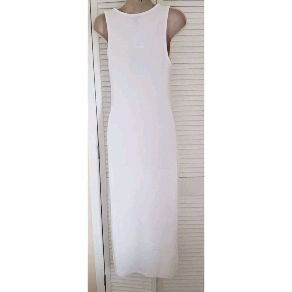 NWT TRUE RELIGION WHITE LACE UP HS LOGO MIDI DRESS MEDIUM - Picture 5 of 9